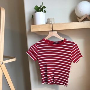 Brandy Melville Striped Crop Top